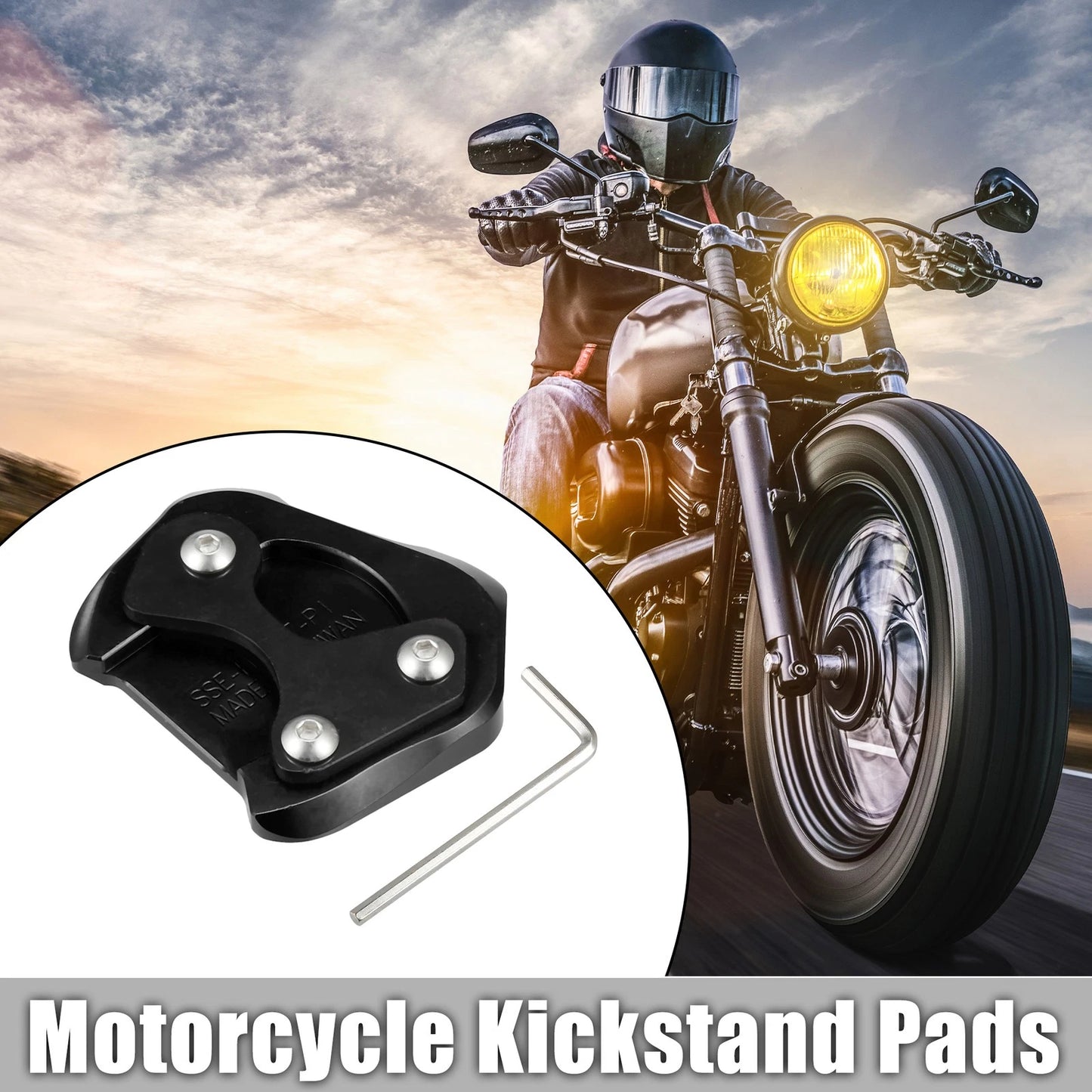 Pad Set Aluminum Alloy Kickstand for HONDA CB200X (2021–2022)