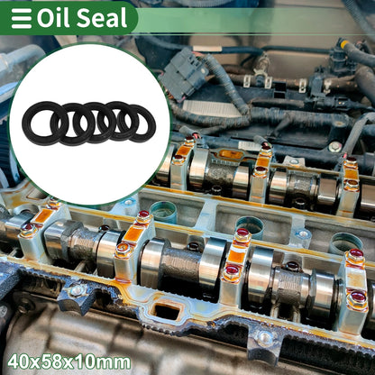 Oil Seal 40x58x10mm NBR Rubber Black for Make Model