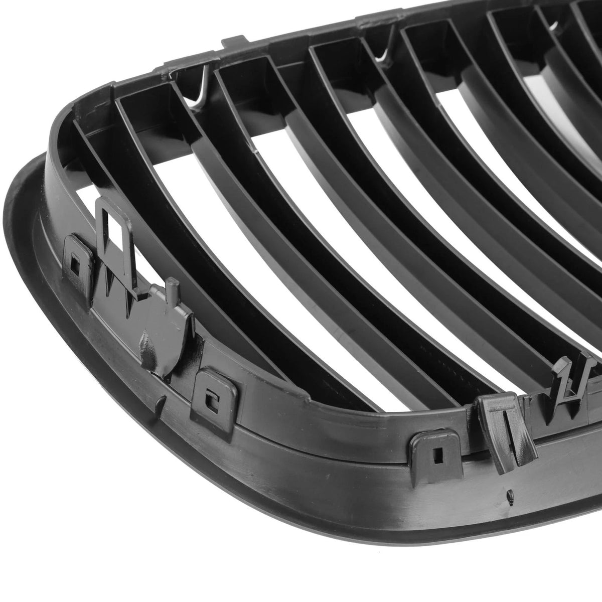 Grille Front Upper Bumper for BMW X5 4-Door Glossy Black Signal Slat Pair