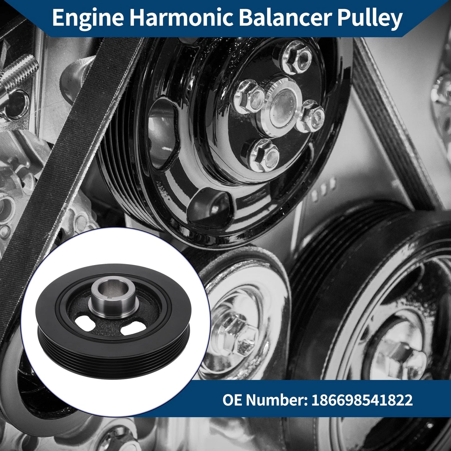 Harmonic Balancer Crank Pulley for Dodge Journey 6 Groove (2009-2020)