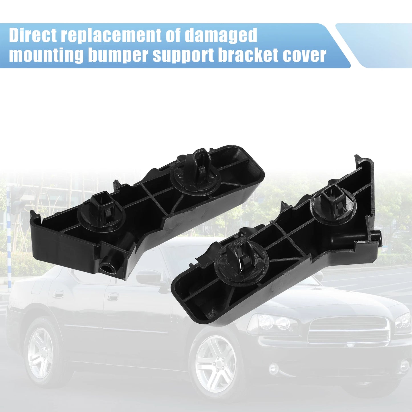 1x Left & Right Front Bumper Bracket for Dodge Charger (2011 - 2014)