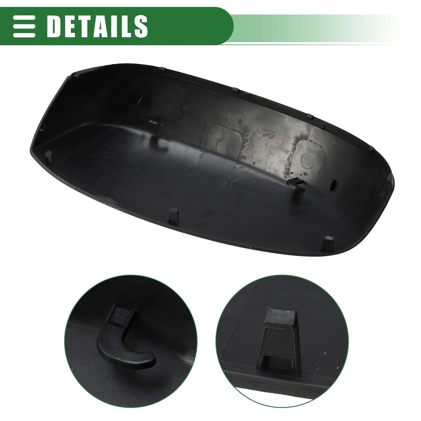 Right Rearview Mirror Cap for Chevrolet Silverado 1500 Gloss Black