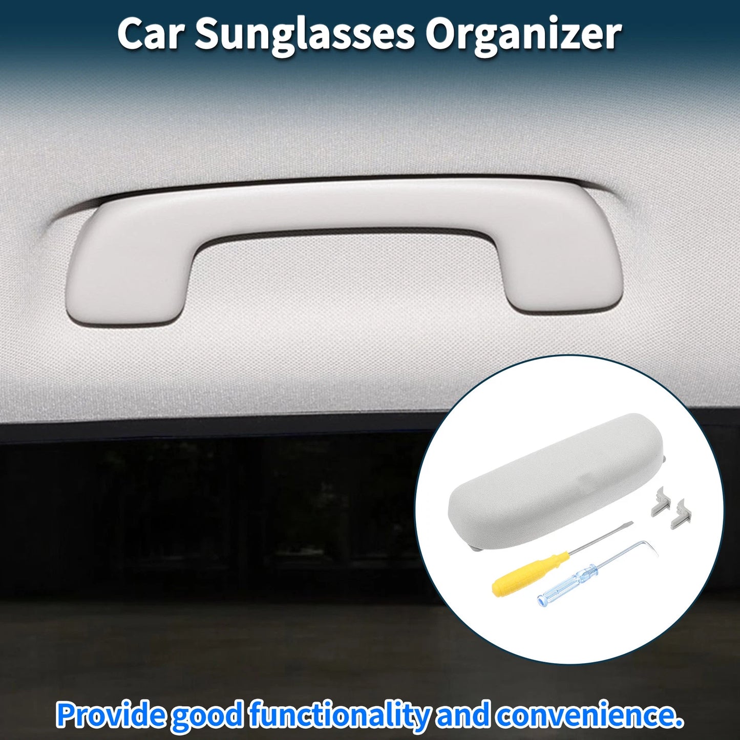 Sunglasses Case for Porsche Paramera Eyeglasses Holder Grey