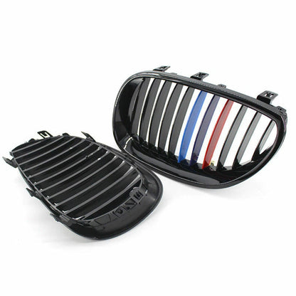 Gloss Black M Color Front Kidney Grille for BMW E60 525i 530i (2003-2010)