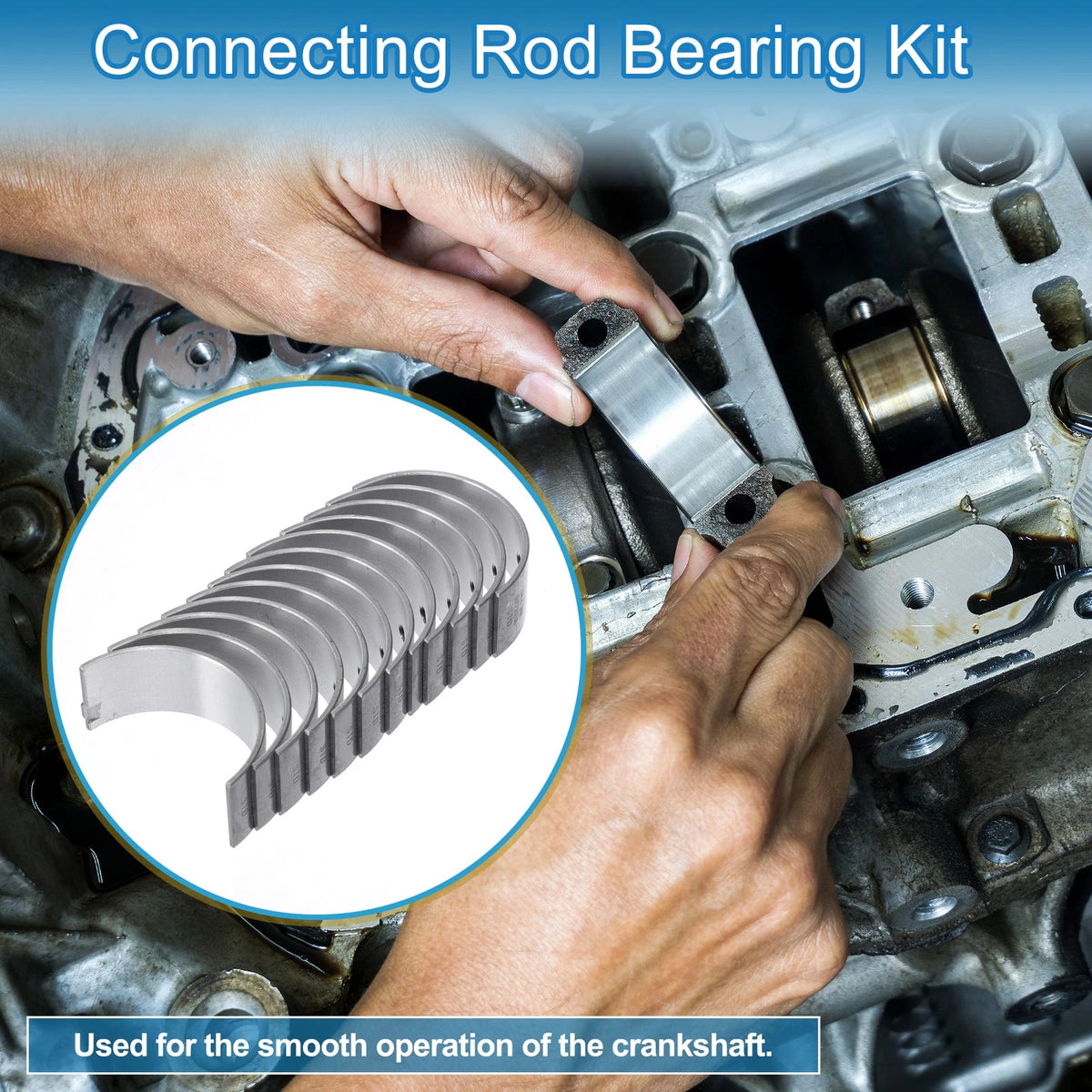 Connecting Rod Bearing Set 12 Pcs for Toyota Crown