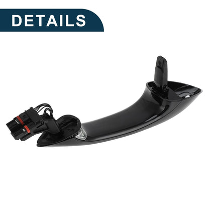 Rear Right Exterior Door Handle for BMW F07 F10 (2010-2017) Black Silver Tone