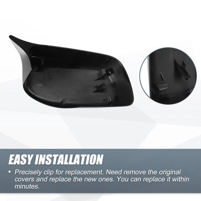 Rearview Mirror Cover Caps Gloss Black for BMW E60 E61 5 Series 6 Series