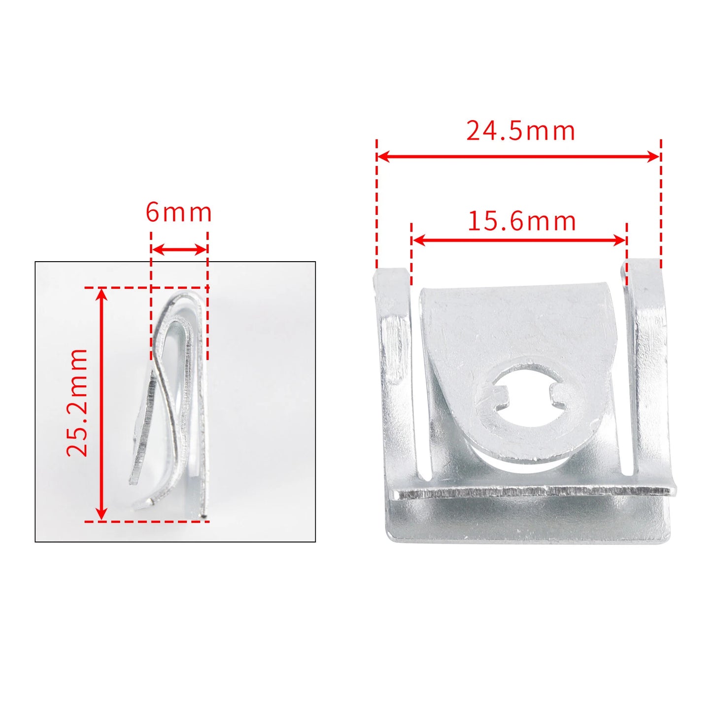 5 Piece Quick Release Fairing Strap Set for Motorcycle (14mm)
