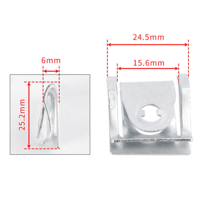 5 Piece Quick Release Fairing Strap Set for Motorcycle (14mm)