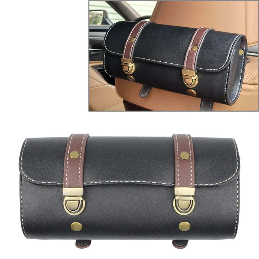 Universal Motorcycle Front Fork Tool Bag Pouch Saddle Bag - Black