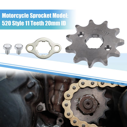 11T Front Engine Sprocket 20mm ID for Dirt Pit Bike ATV
