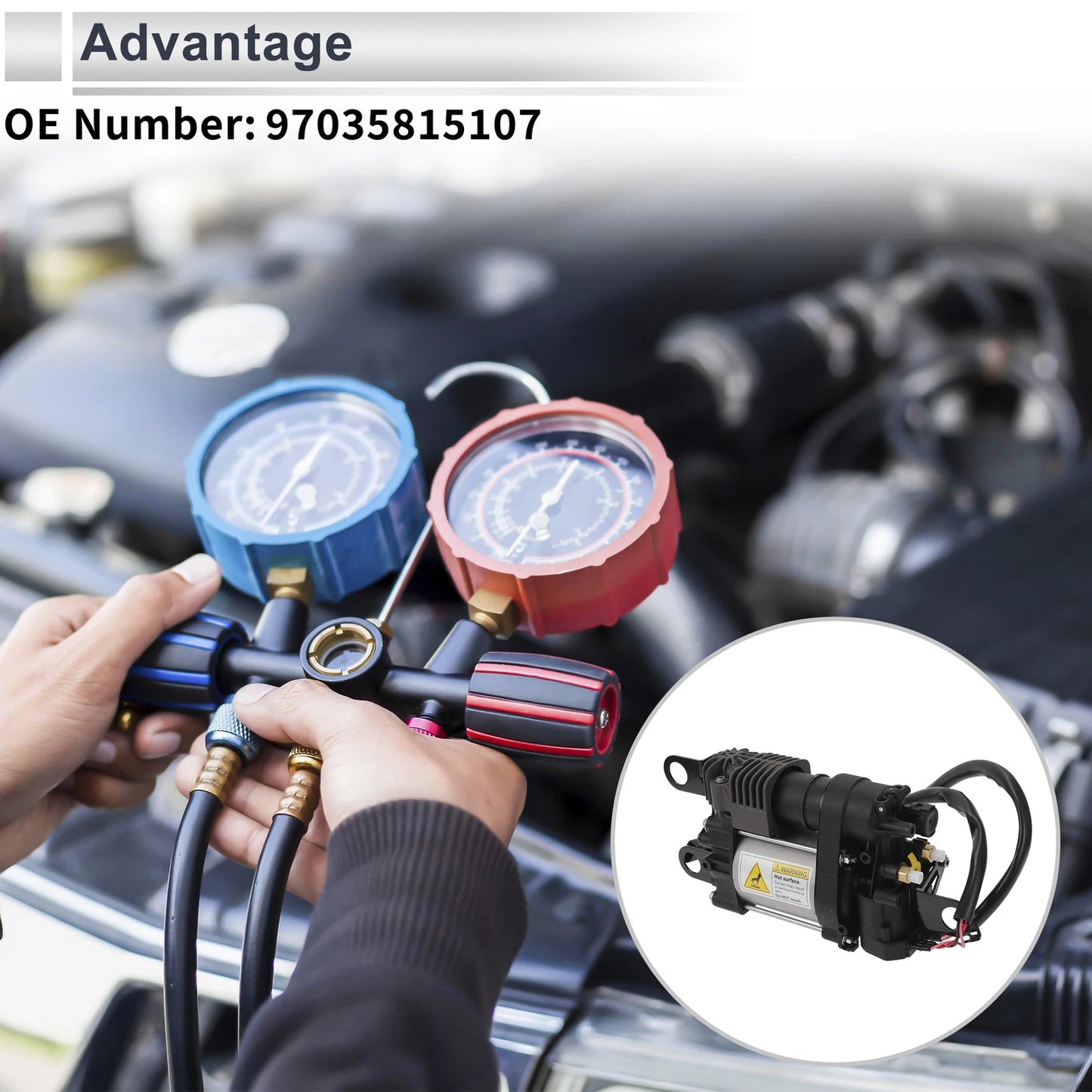 Air Suspension Compressor for Porsche Macan (2015 - 2018)