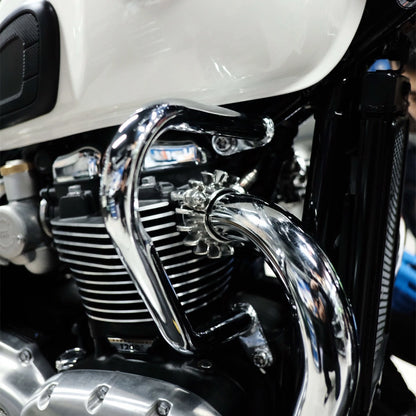 Engine Guard Crash Bar for Triumph Bonneville Bobber (2017-2020) Silver