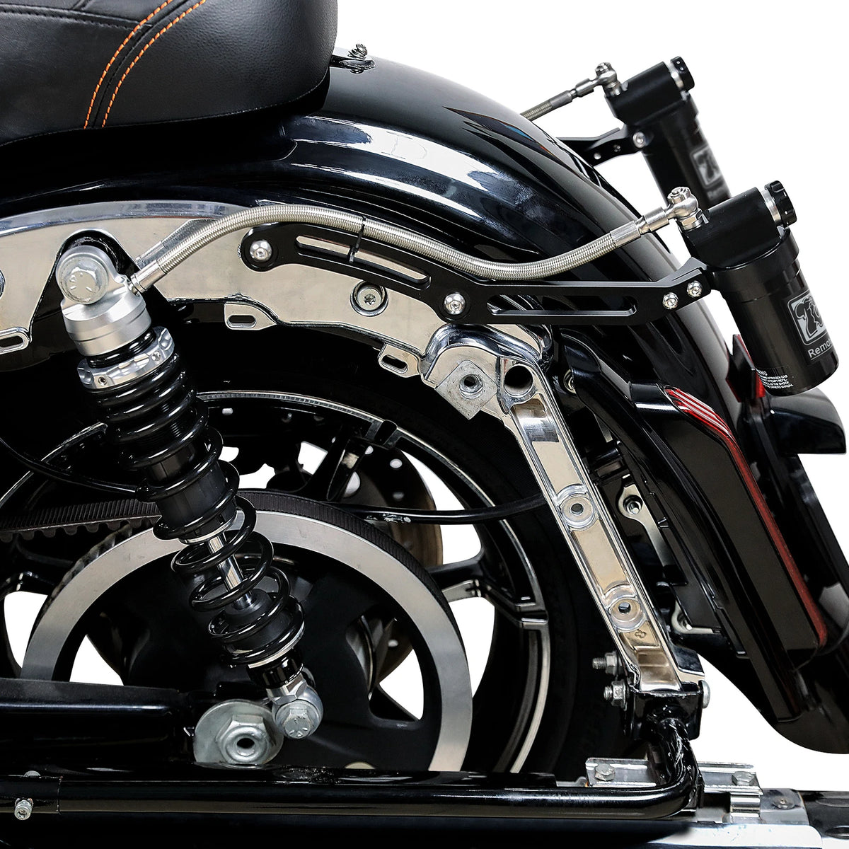 Remote Reservoir Rear Shocks for Harley Road Glide (2014-2024)