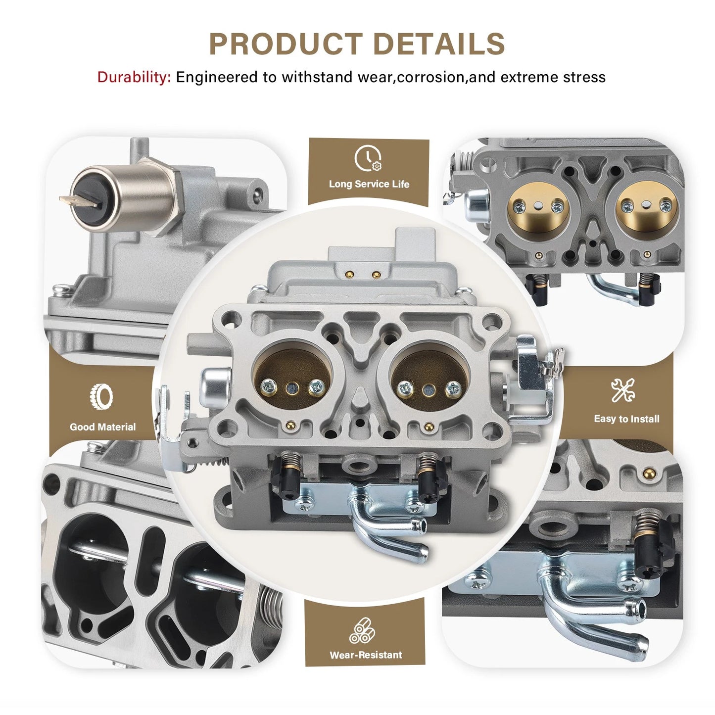 Engine Carburetor for Kawasaki FD731V w/Gaskets