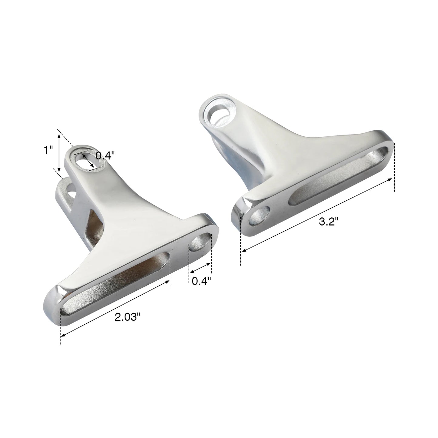 Chrome Passenger Foot Peg Mini Mount for Harley Touring Road Glide (1993-2025)