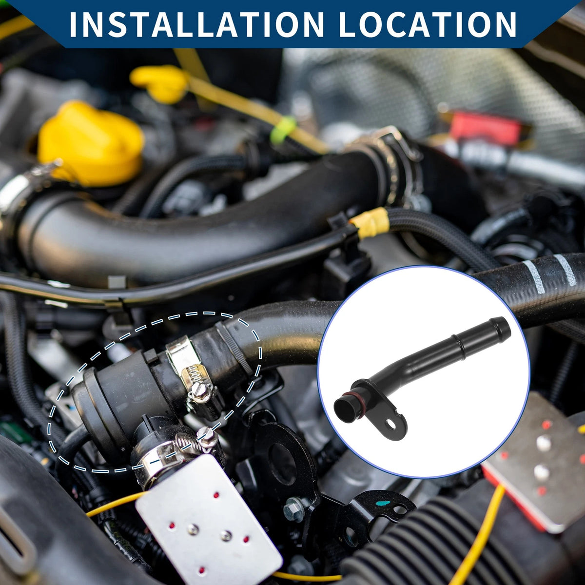 HVAC Heater Hose Assembly for Ford F-250 Super Duty (2011-2018)