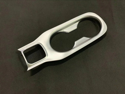 Front Water Cup Holder Cover Trim for 2019-2023 Toyota Corolla Hatchback Silver