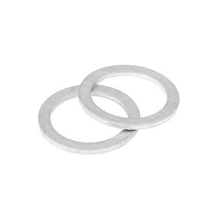 15 x M18 Silver Tone Oil Drain Plug Gaskets for Volvo