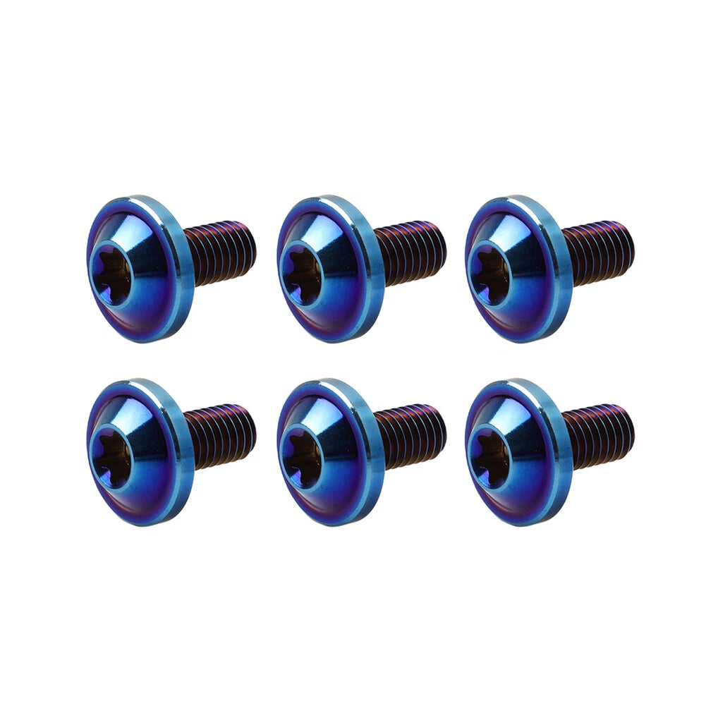 6pcs M5x15mm Universal Titanium Torx Screws for Motorcycle