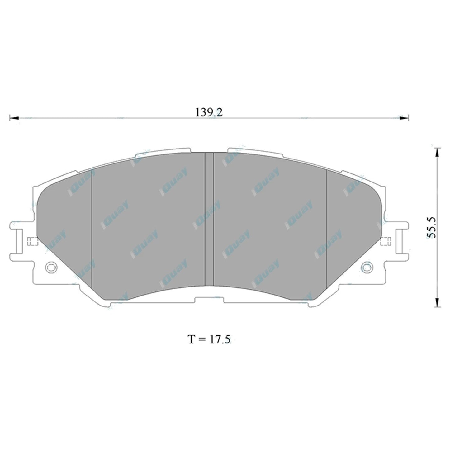 Bremtec Front Disc Brake Pads Set for Toyota Corolla ZRE152R ZRE153R ZRE182R (2007-2019)