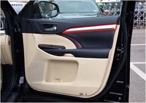 Inner Door Armrest Woodgrain Cover Strip for Toyota Highlander (2014–2019)