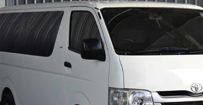 Black Side Manual View Mirror for Toyota Hiace Commuter (2005-2018)