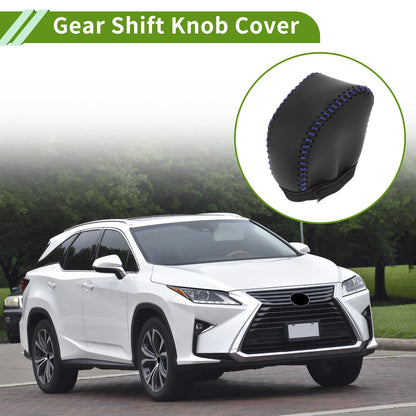 Lexus NX250 Gear Shift Knob Cover 2022-2023 Black Blue Faux Leather