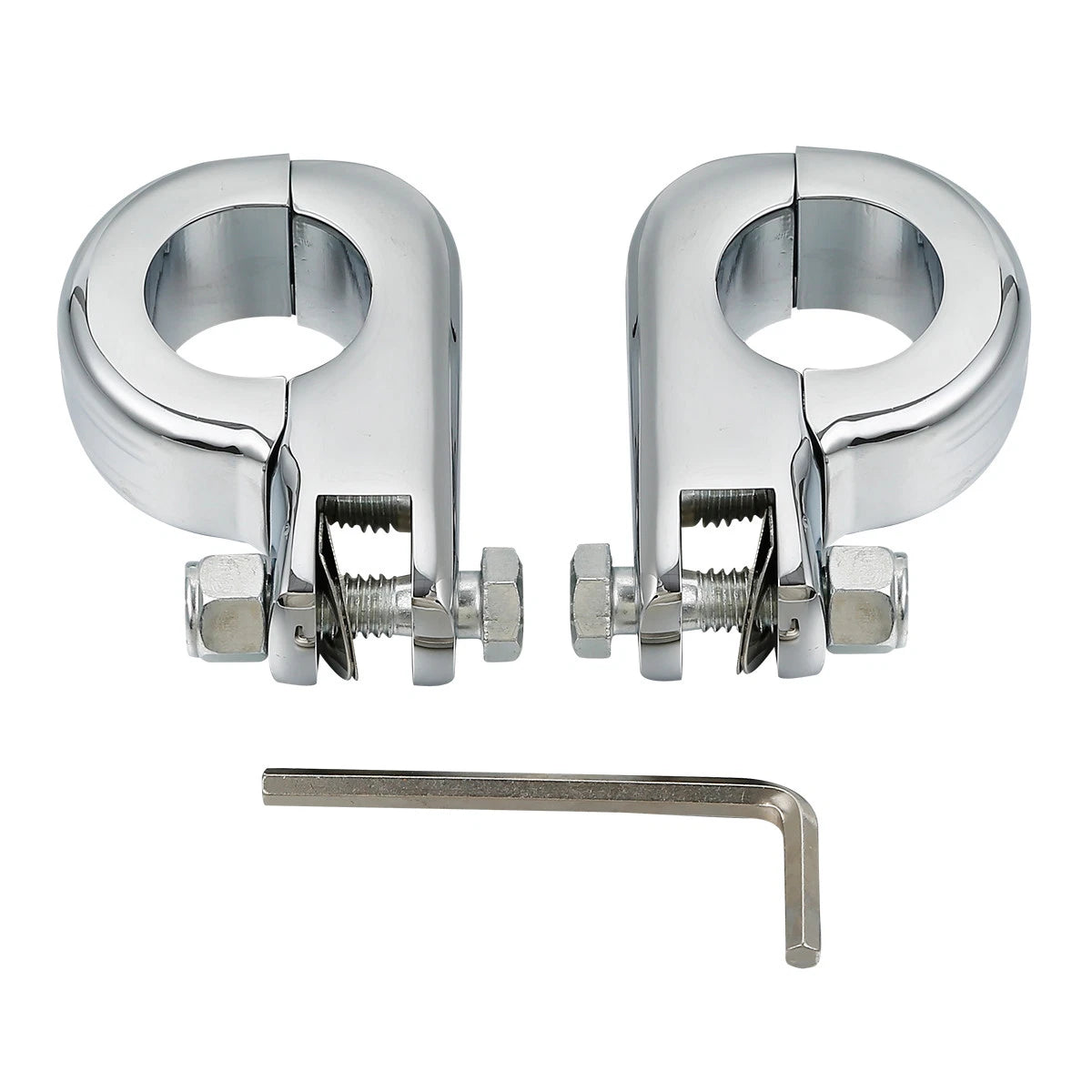 1. Pegstreamliner Foot Pegs for 1.25" Harley Engine Guard Bar