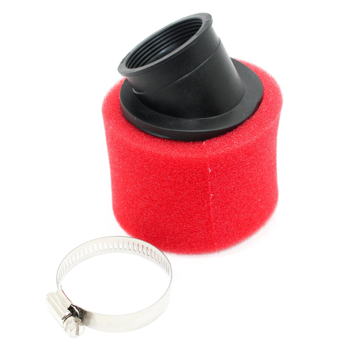48mm Bent Angled Foam Air Filter Pod for RED PIT PRO Trail Quad Dirt Bike ATV