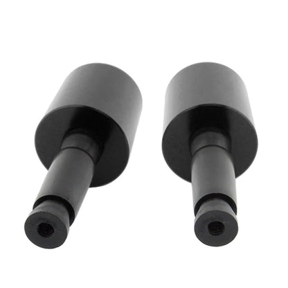 1.5" Black Handlebar Grips & End Caps for Universal Motorcycle