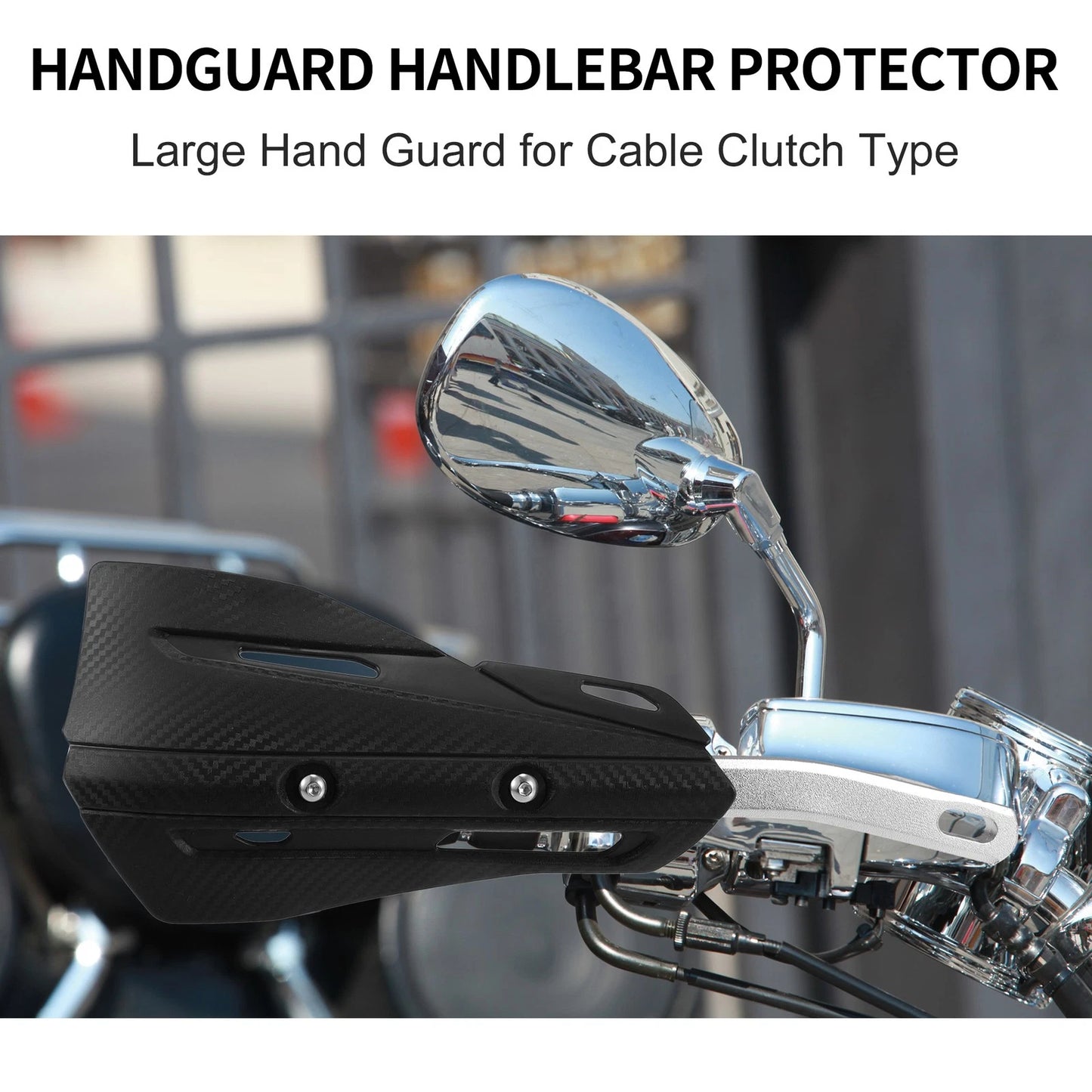 Handlebars Plastic Handguards 1 Set for Motorcycle