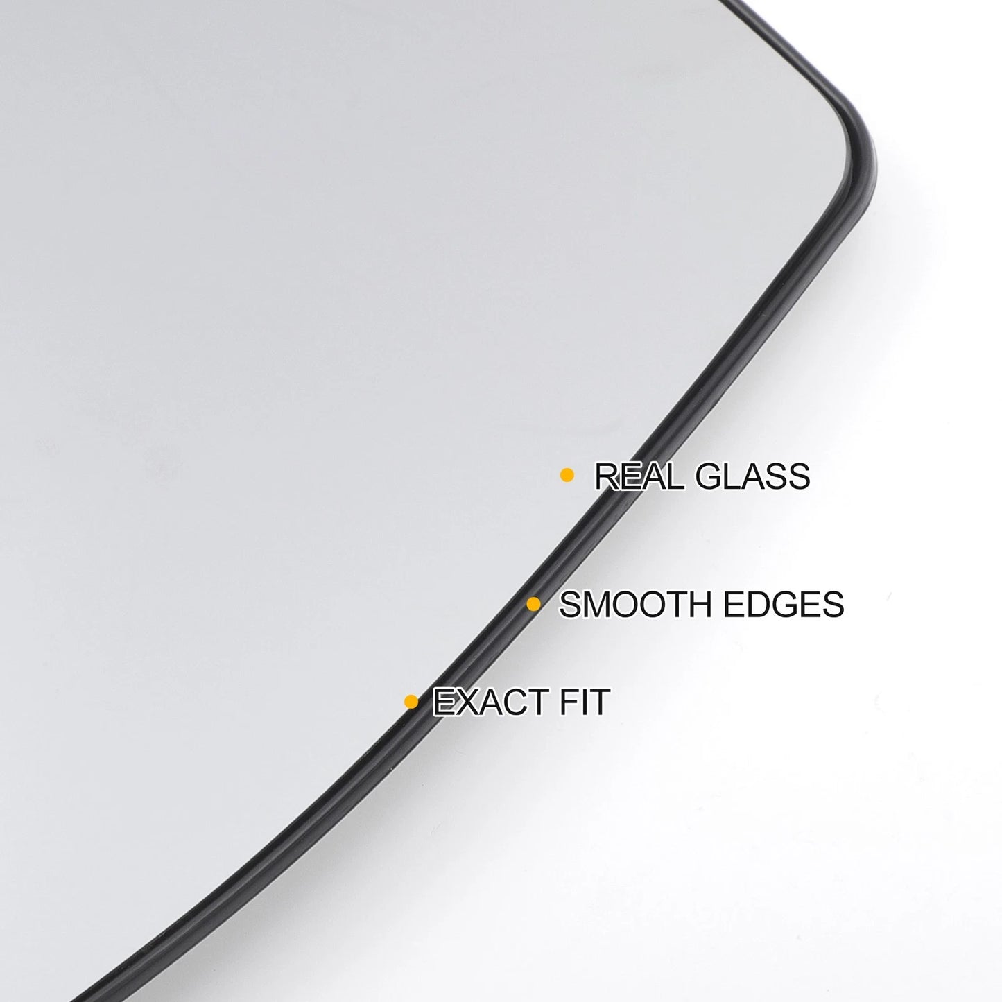 Right Side White Heated Mirror Glass for Ford Tourneo (2012-2022)