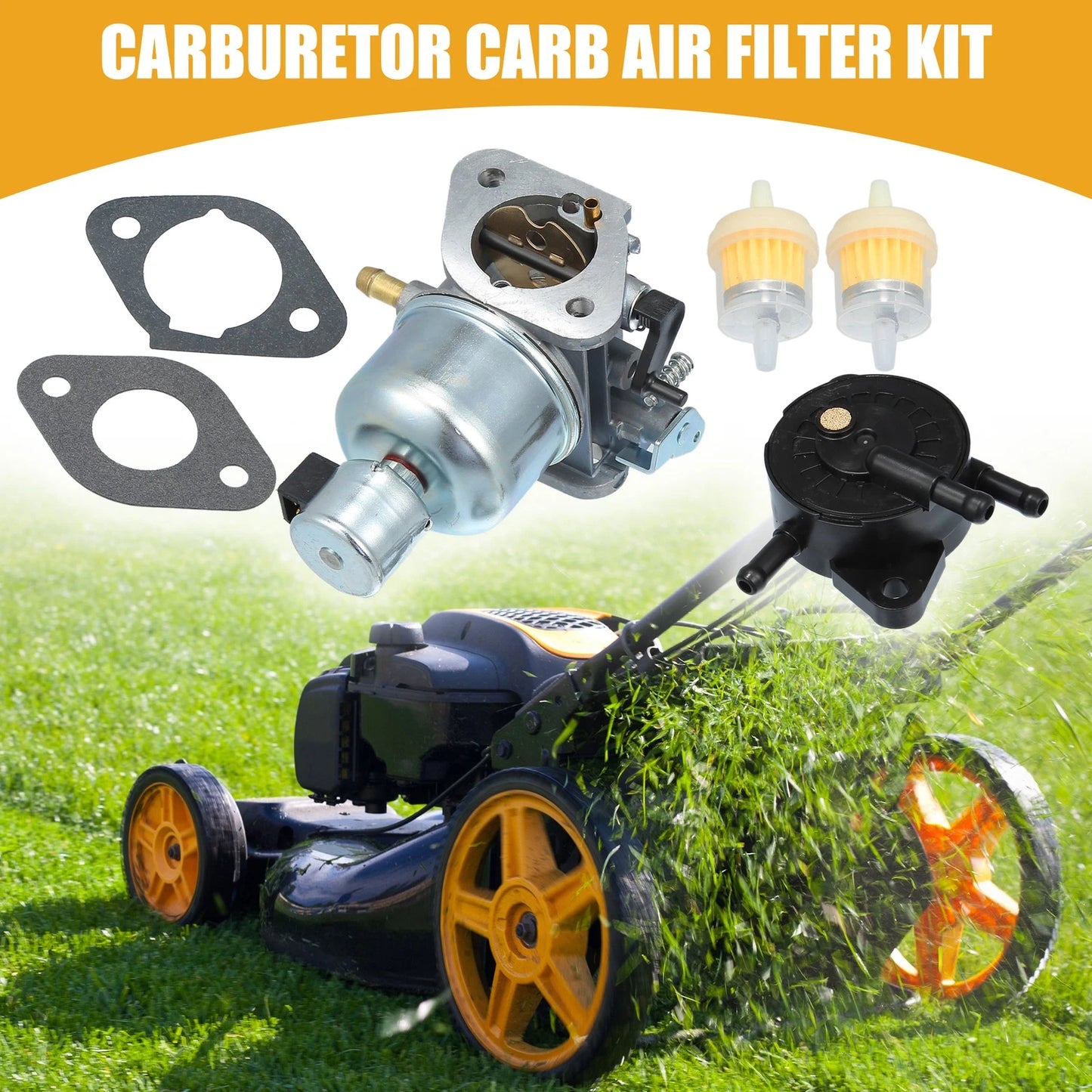 Carburetor Carb Metal Silver Tone for Motorcycle