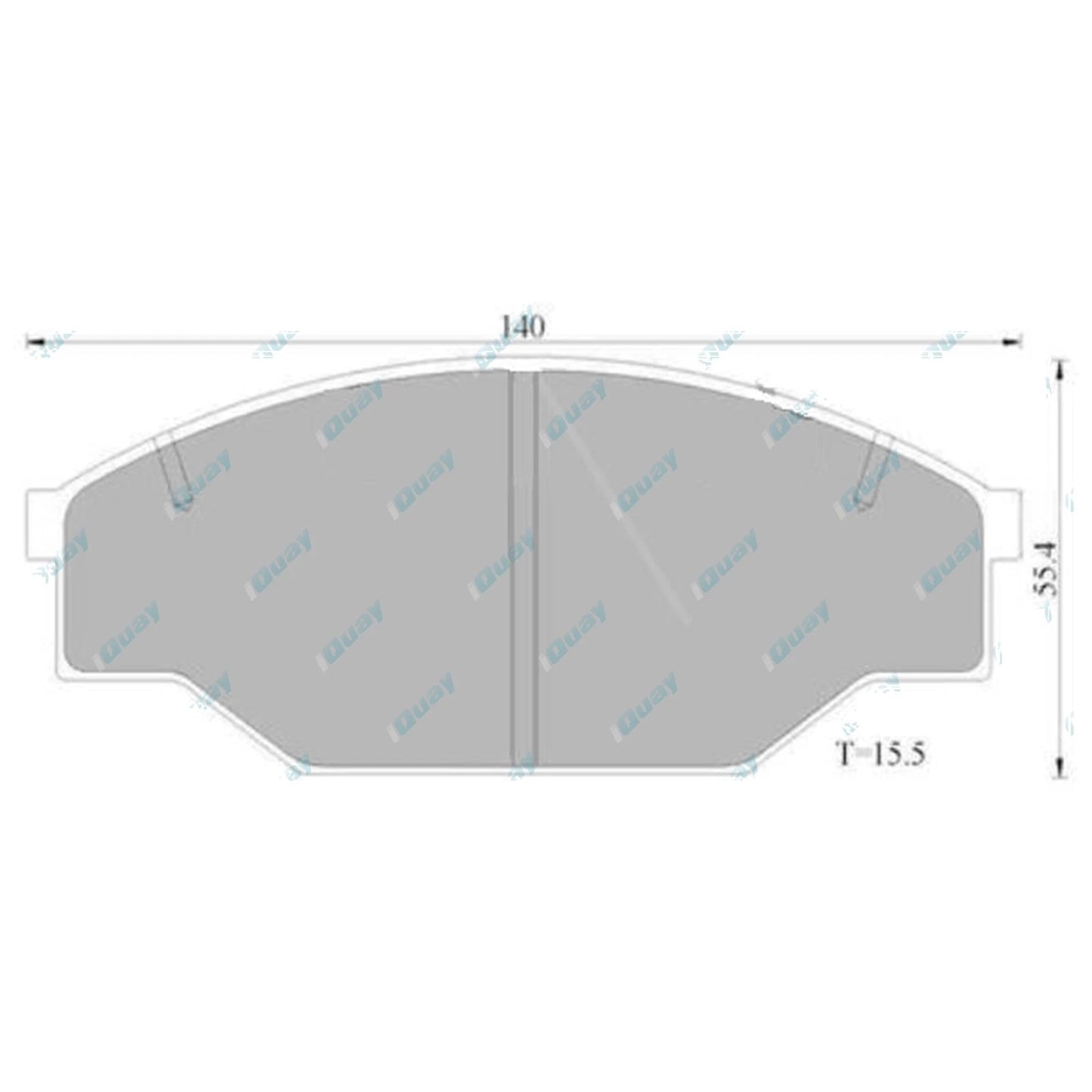 Front Disc Brake Pad Set for Toyota Hiace Van YH50 YH51 YH53 YH63 YH73 (1982-1987)