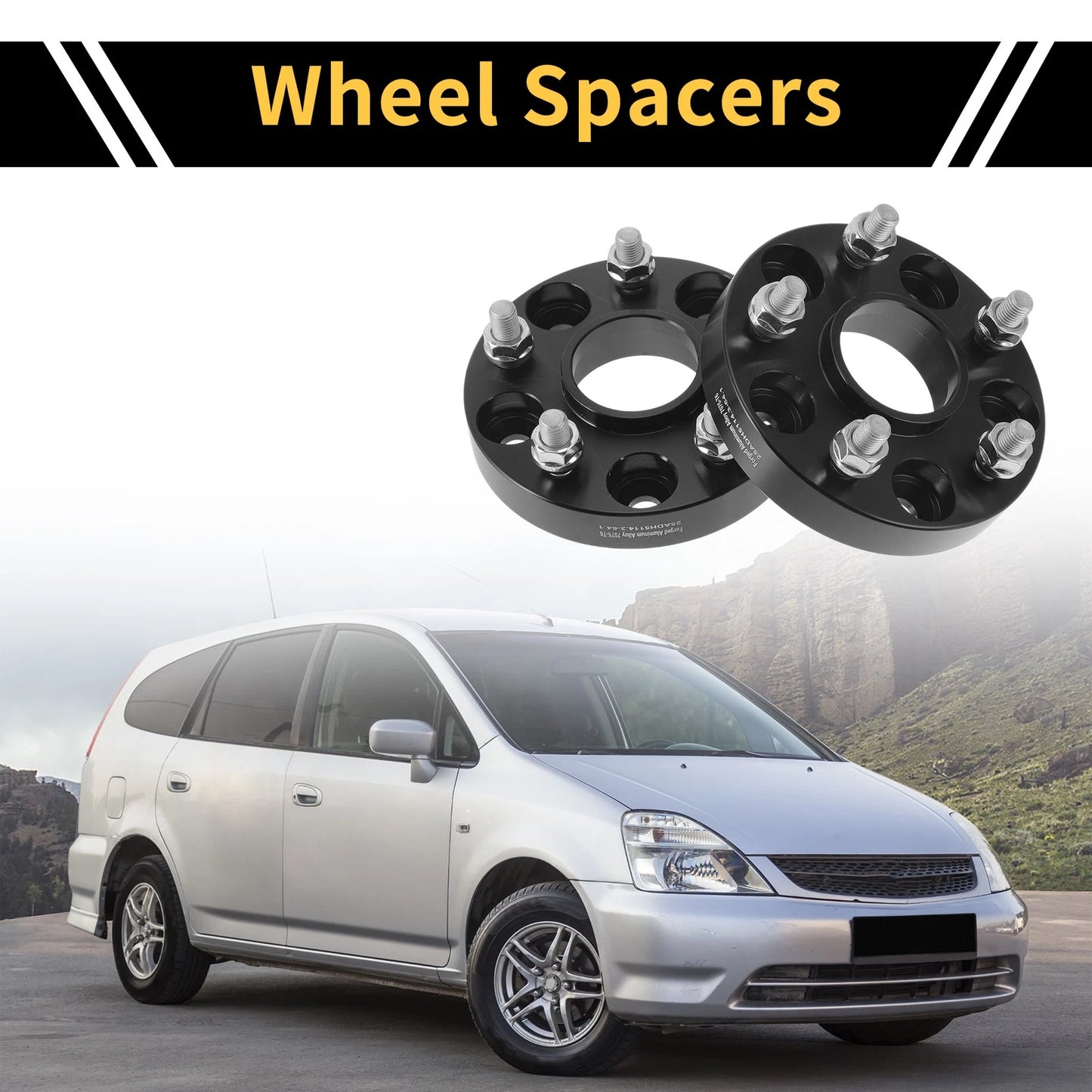 5x114.3mm Wheel Spacers 64.1mm M12x1.5mm for Honda Odyssey, Pilot