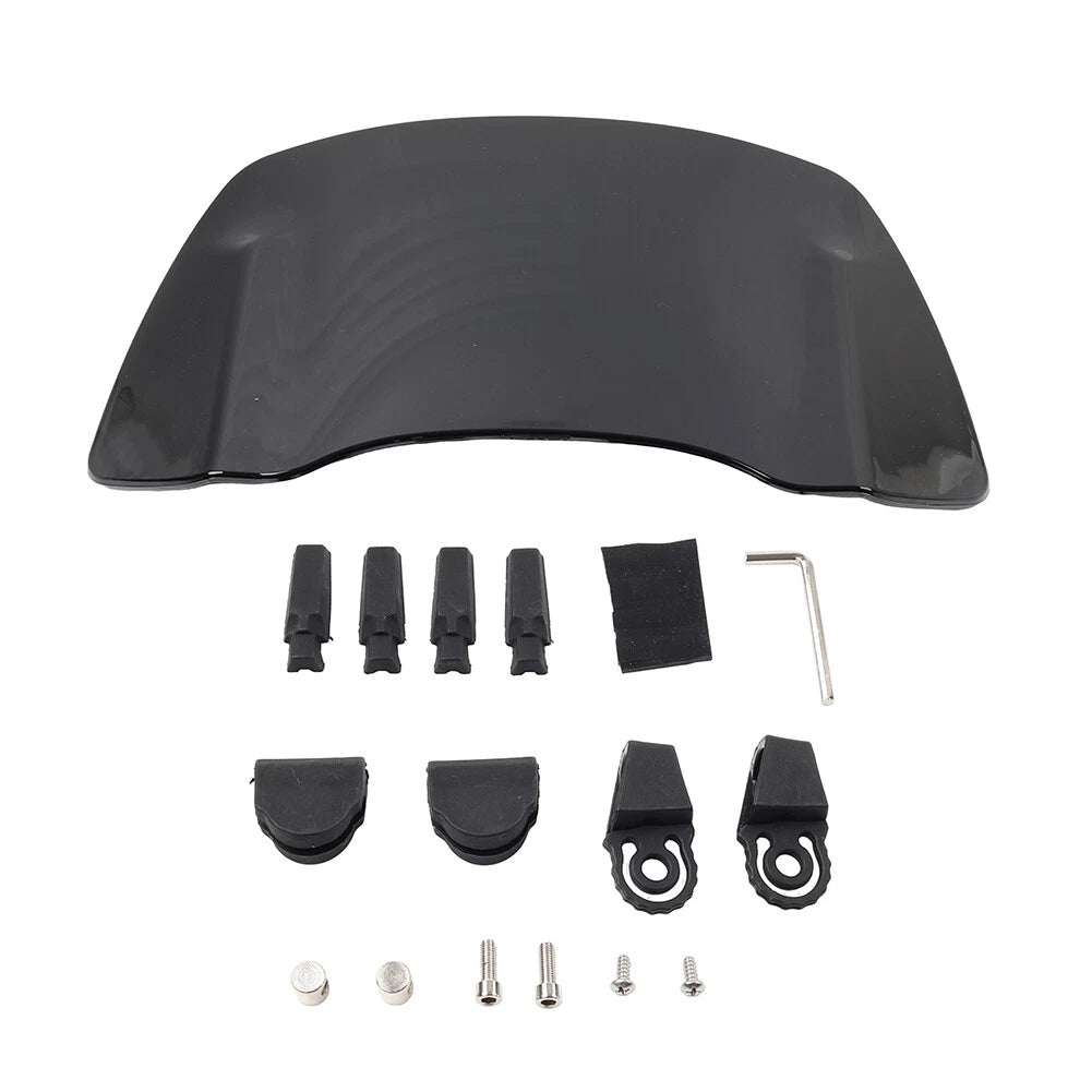 Universal Adjustable Motorcycle Windshield Spoiler for Black Bikes