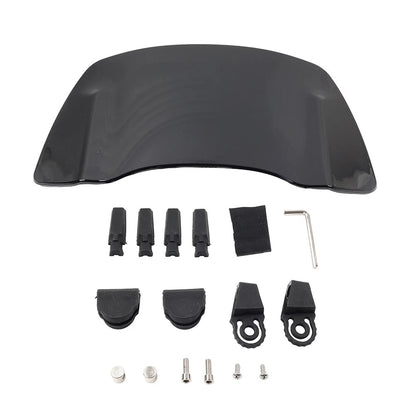 Universal Adjustable Motorcycle Windshield Spoiler for Black Bikes