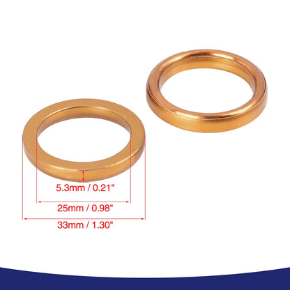 25mm ID 33mm OD Cycle Exhaust Muffler Pipe Gasket Item for Jiangling