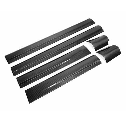 Carbon Fiber Door Side Skirt Body Guard Molding Trim for Maserati Levante 18-22