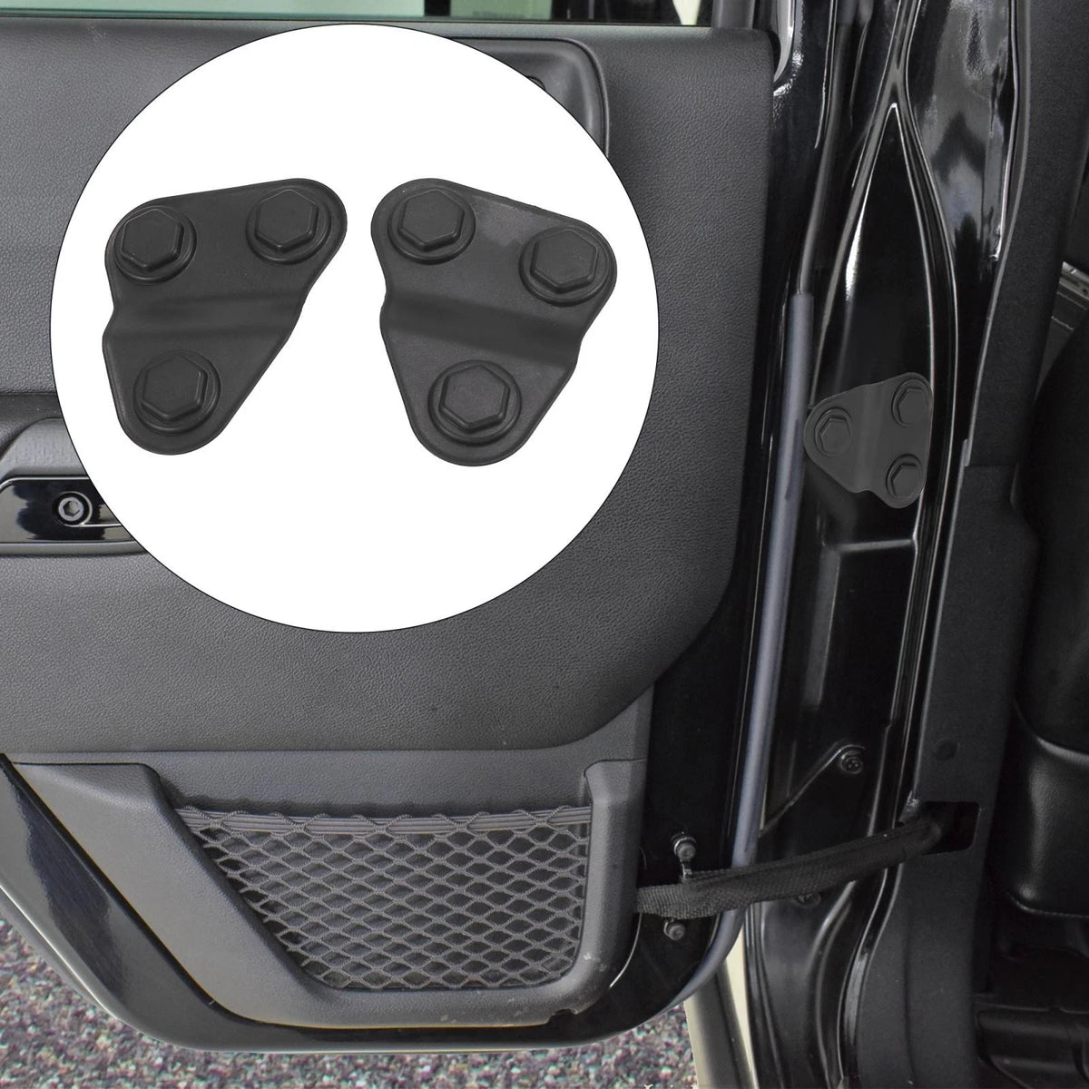 Front Door Screw Protection Bolts Covers for Jeep Wrangler (2018-2021)