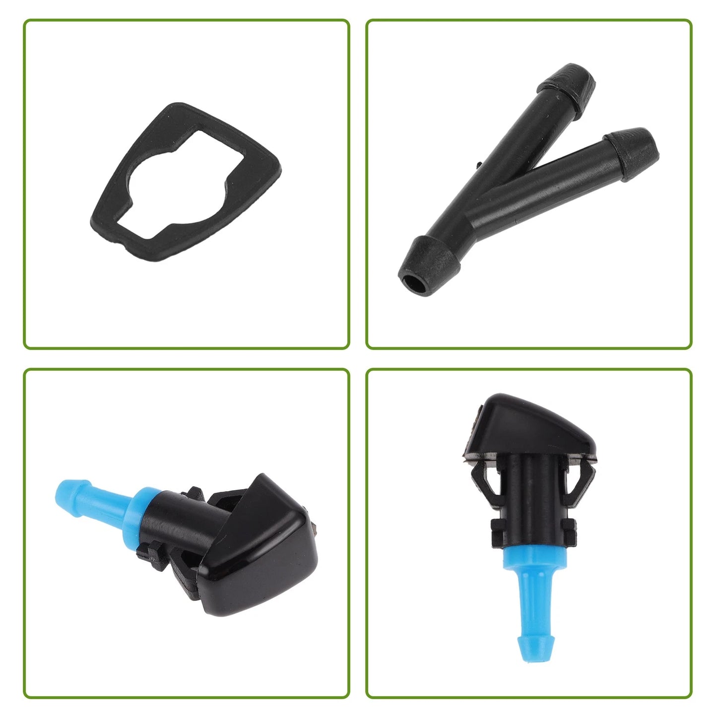 Windshield Washer Nozzle with Hose Connector for Jeep (2007-2018)