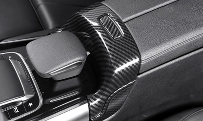 Front Armrest Switch Box Carbon Fiber Cover Trim for Mercedes-Benz GLB (2020-2023)