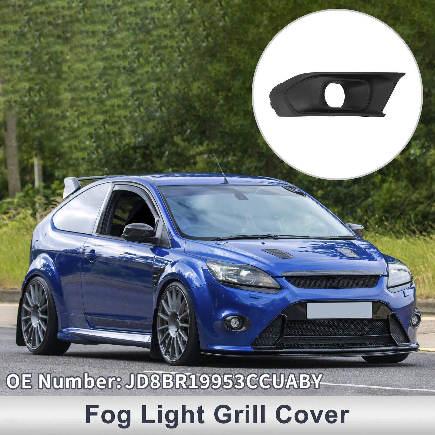 Front Left Fog Light Grill for Ford Escort (2015)
