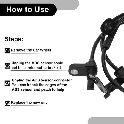 ABS Wheel Speed Sensor for Toyota Yaris (2007-2011) - 1 x Sensor