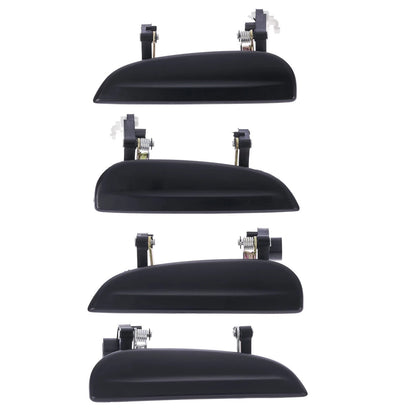 4pc Outer Door Handle Set Black for Kia Rio (2002-2005)