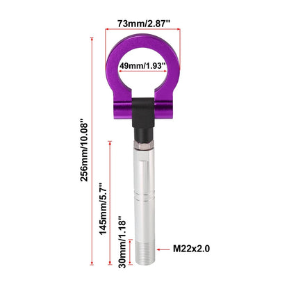 Tow Hook Screw On Round Trailer Ring for Toyota Avanza Purple