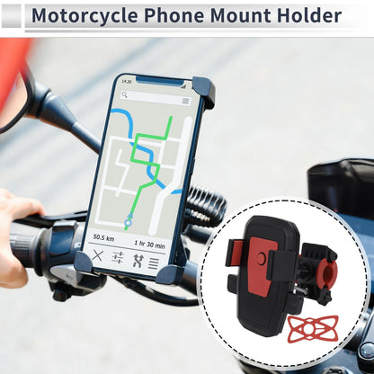 Motorcycle Phone Mount Holder 4.7-7.2" Phones Black 1 Pcs for Motorcycle