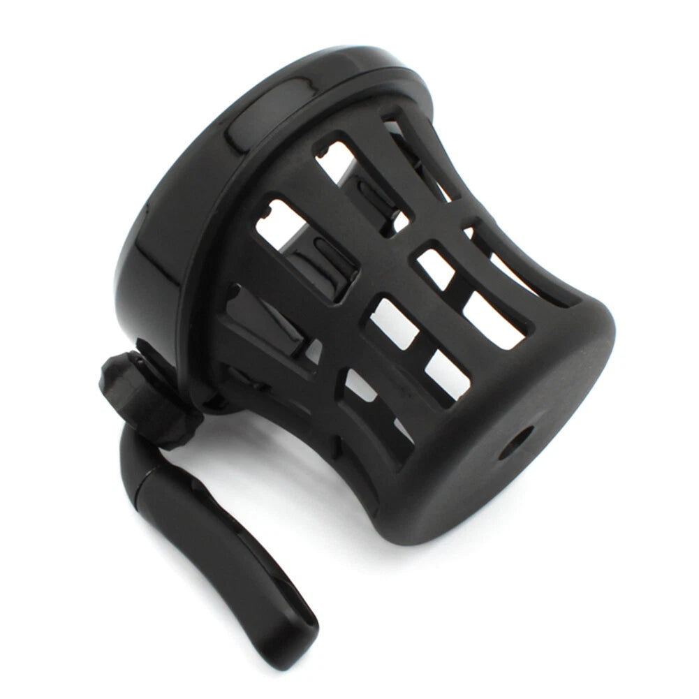 Universal Black Motorcycle Handlebar Cup Holder with Mesh Basket