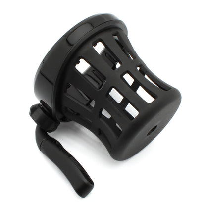 Universal Black Motorcycle Handlebar Cup Holder with Mesh Basket